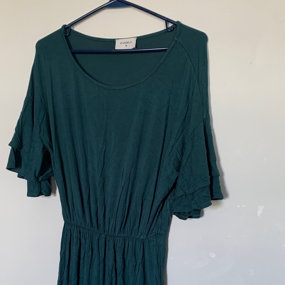 Everly Dark Green romper